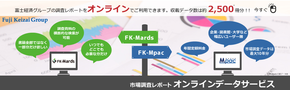 市場調査のご依頼・市場調査レポート・市場調査データは富士キメラ総研へ